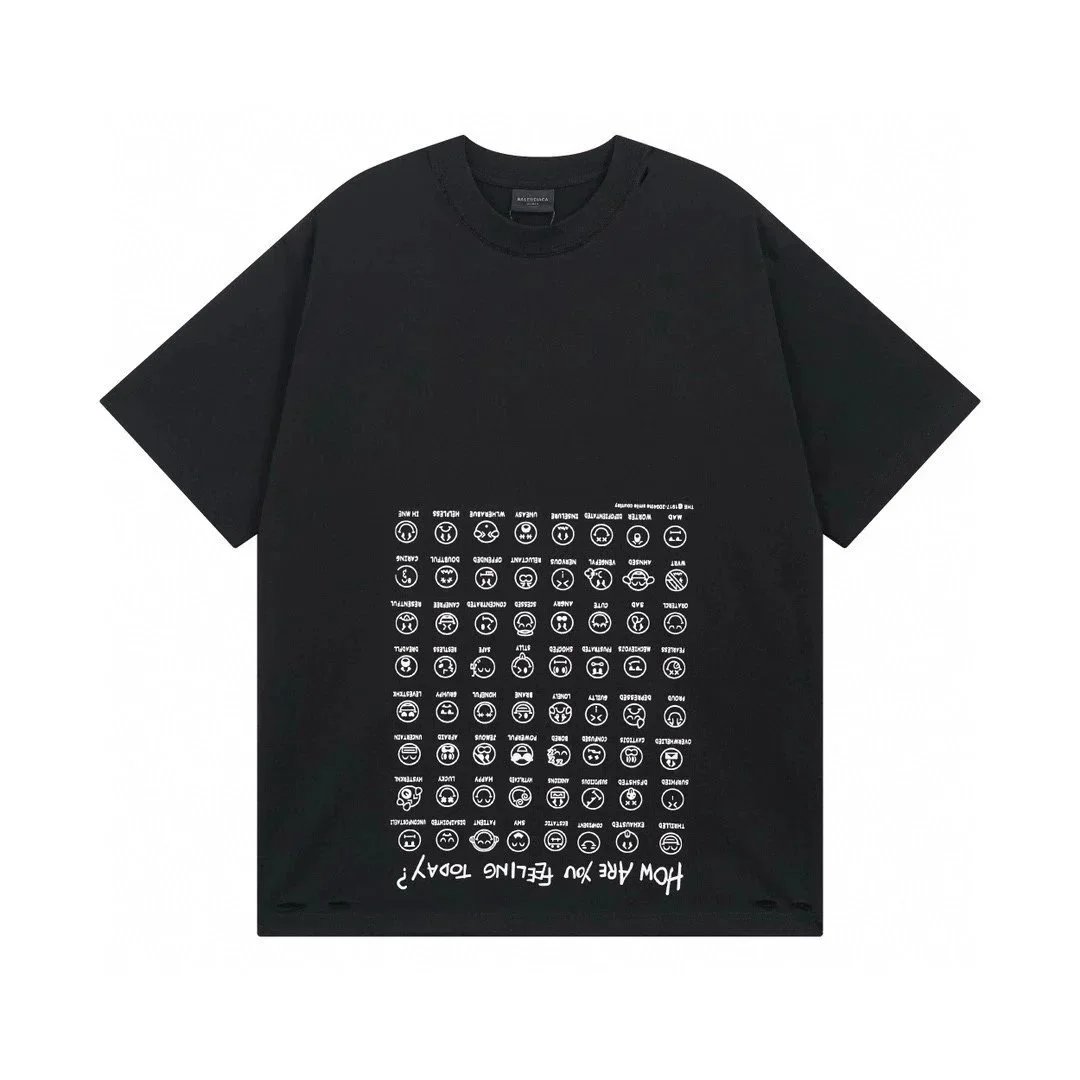 Balenciaga T-Shirts Logo Graphic Short-Sleeve T-Shirt — 23