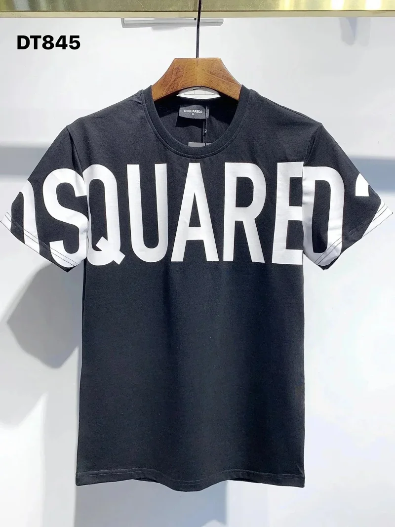 Dsquared2 Horizontal Big Letter Black T-shirt - rep koszulki