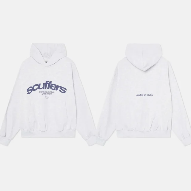 Scuffers Hoodies & Sweatshirts Logo Print Hooded Sweatshirt with Kangaroo Pocket product detail image 14