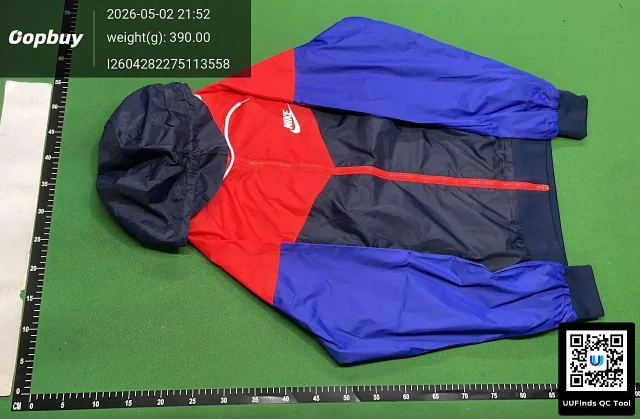 Nike Jackets Hooded color-block windbreaker jacket product detail image 10
