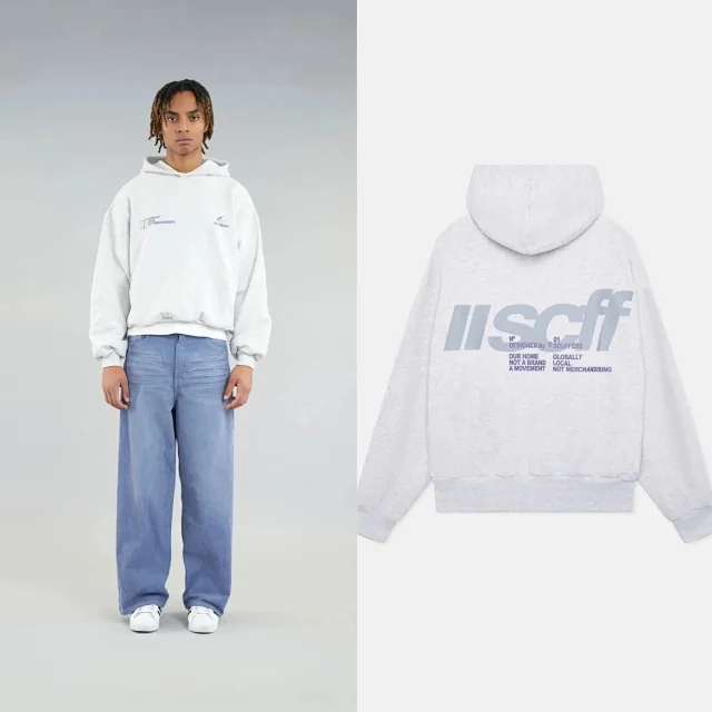 Scuffers Hoodies & Sweatshirts Logo Print Hooded Sweatshirt with Kangaroo Pocket product detail image 13