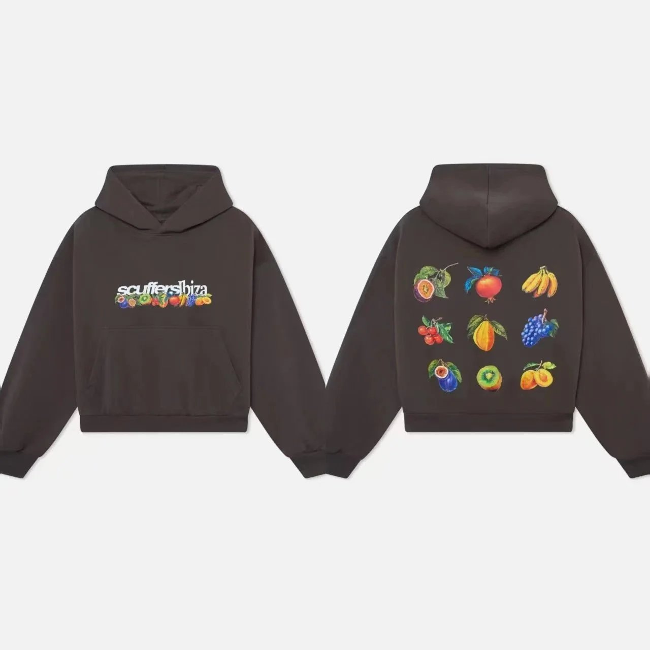 Scuffers Hoodies & Sweatshirts Logo Print Hooded Sweatshirt with Kangaroo Pocket — 25