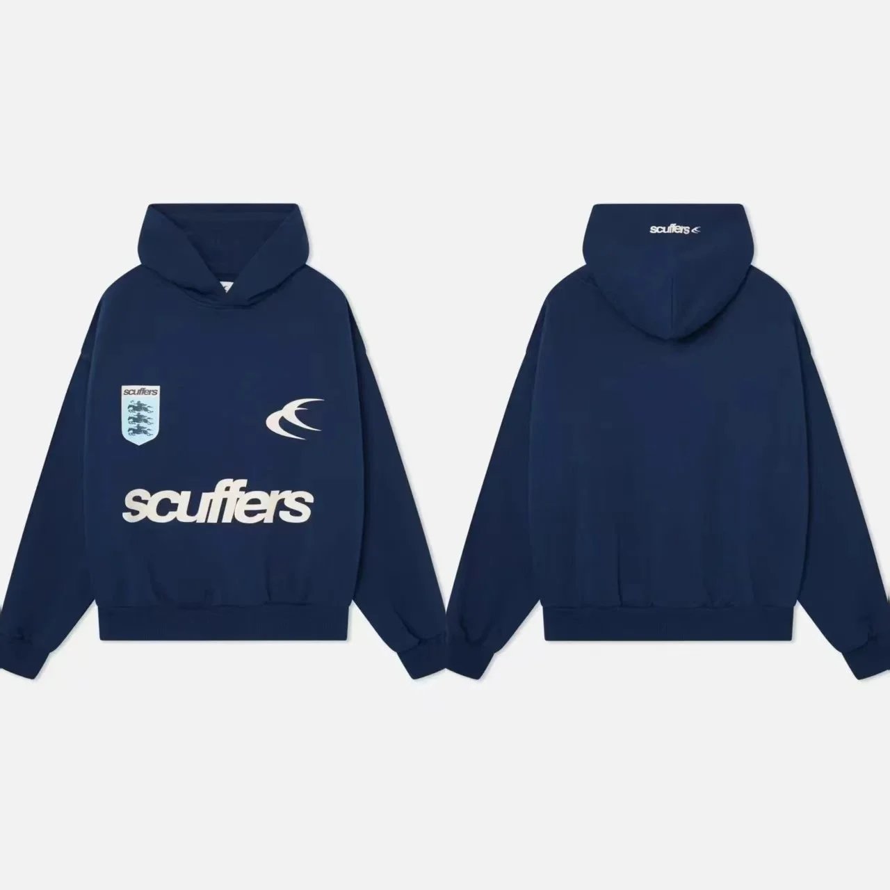 Scuffers Hoodies & Sweatshirts Logo Print Hooded Sweatshirt with Kangaroo Pocket — 29