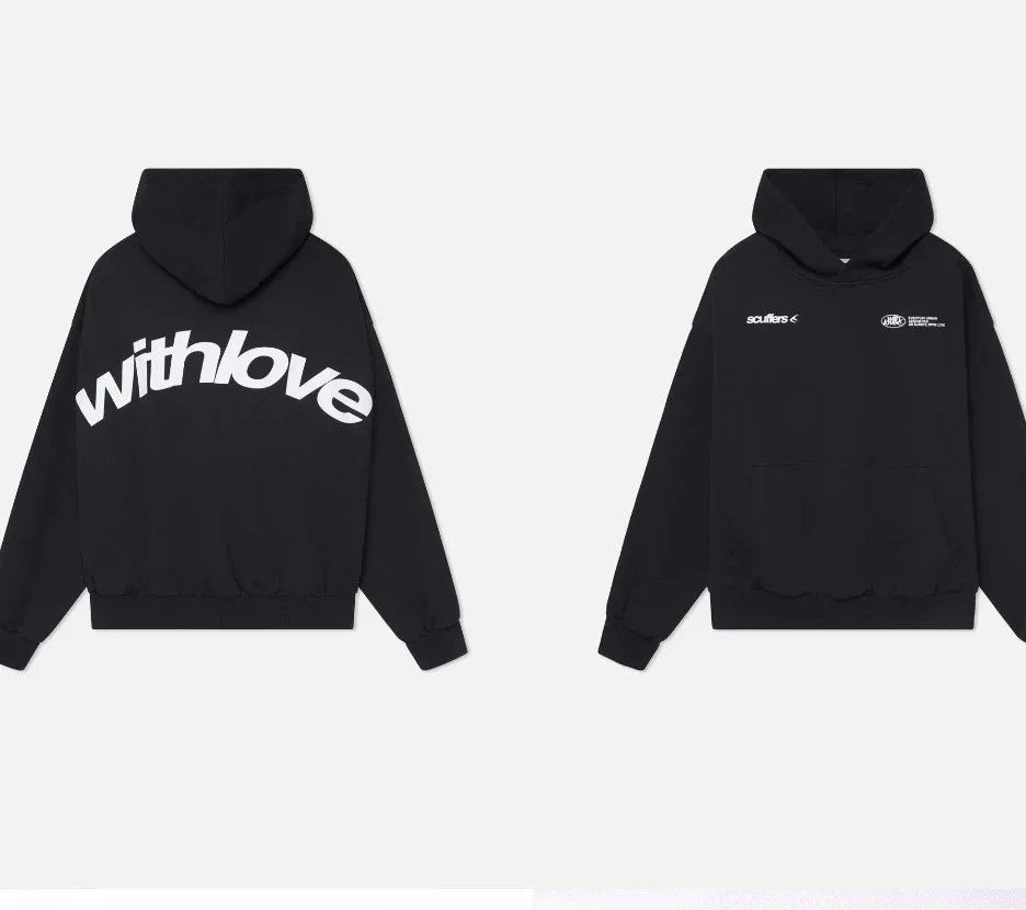 Scuffers Hoodies & Sweatshirts Logo Print Hooded Sweatshirt with Kangaroo Pocket — 24