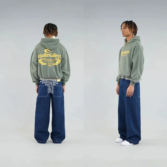 Scuffers Hoodies & Sweatshirts Logo Print Hooded Sweatshirt with Kangaroo Pocket product detail image 17