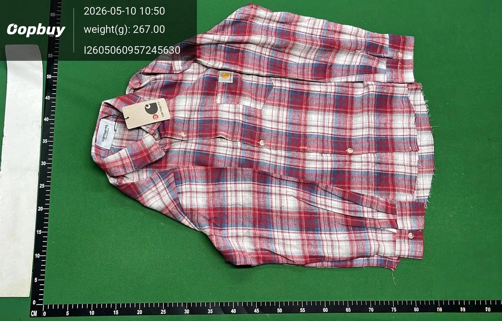 Chrome Hearts Shirts Long-Sleeve Plaid and Cross-Motif Button-Up Shirt image 9