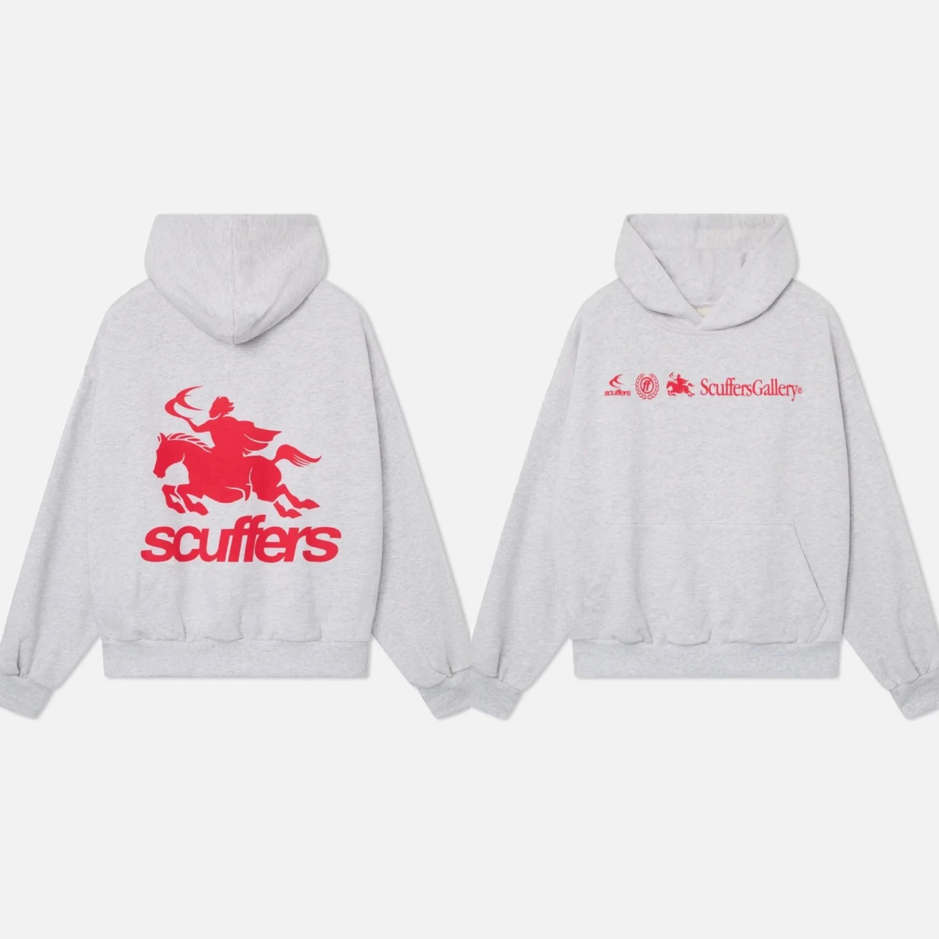 Scuffers Hoodies & Sweatshirts Logo Print Hooded Sweatshirt with Kangaroo Pocket — 19
