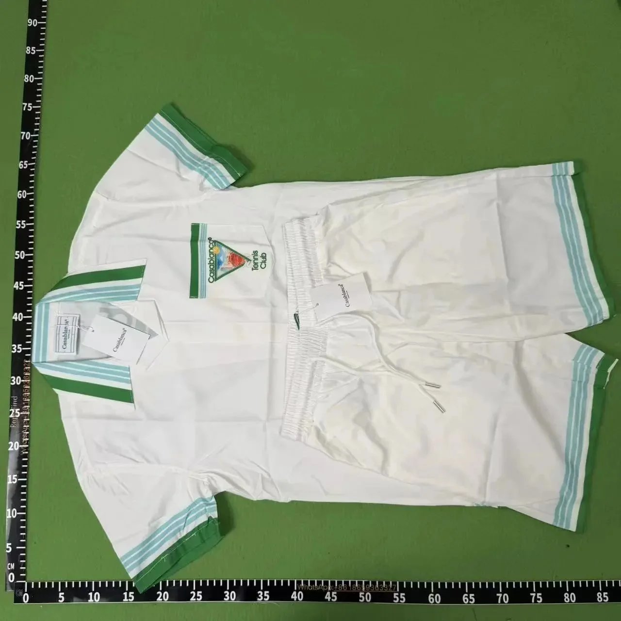 Casablanca Matching Sets Short-Sleeve Printed Shirt and Shorts Set — Q325 Set