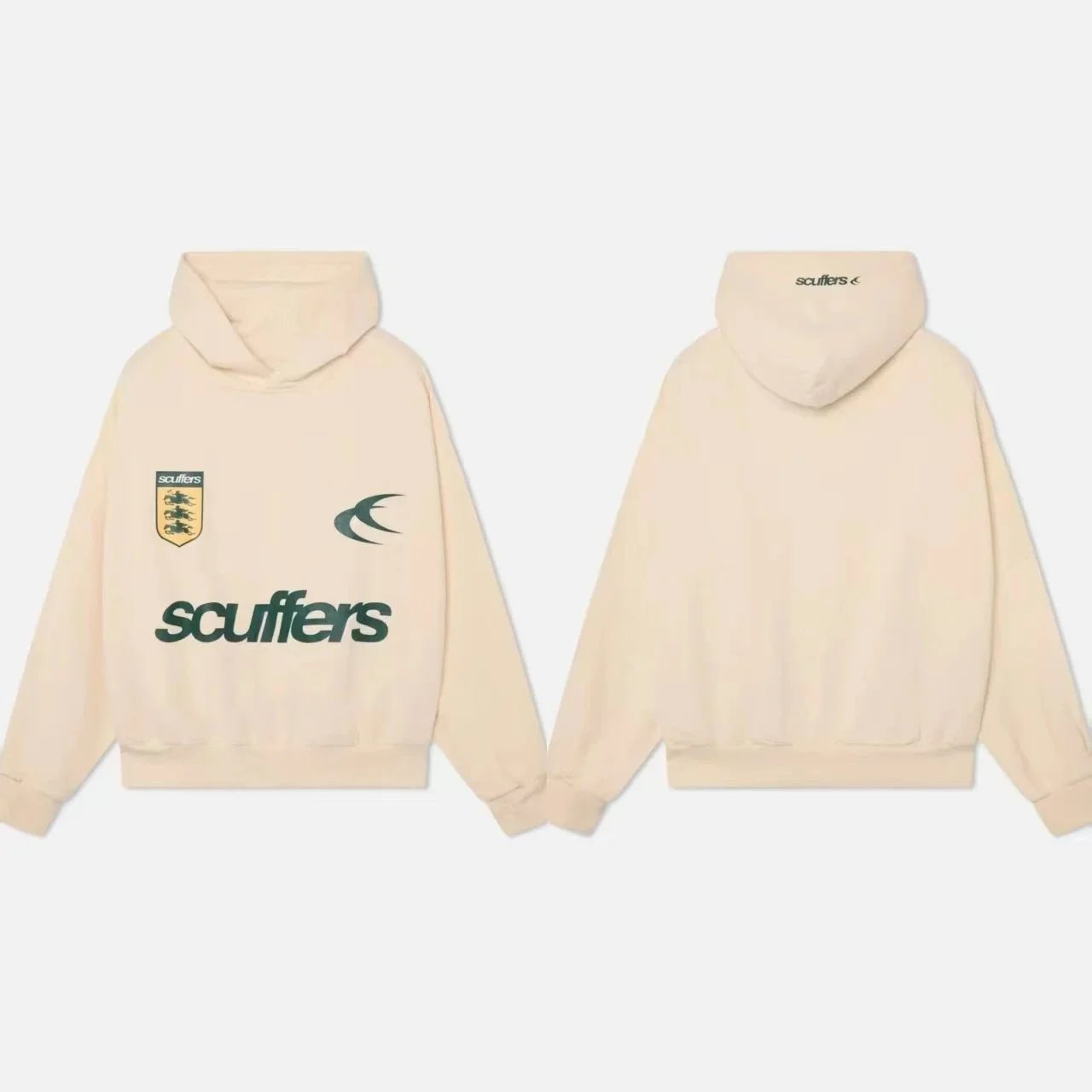 Scuffers Hoodies & Sweatshirts Logo Print Hooded Sweatshirt with Kangaroo Pocket — 28