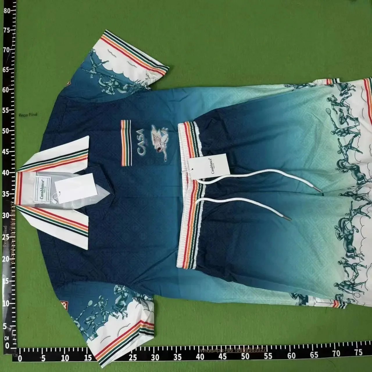Casablanca Matching Sets Short-Sleeve Printed Shirt and Shorts Set — CA-01