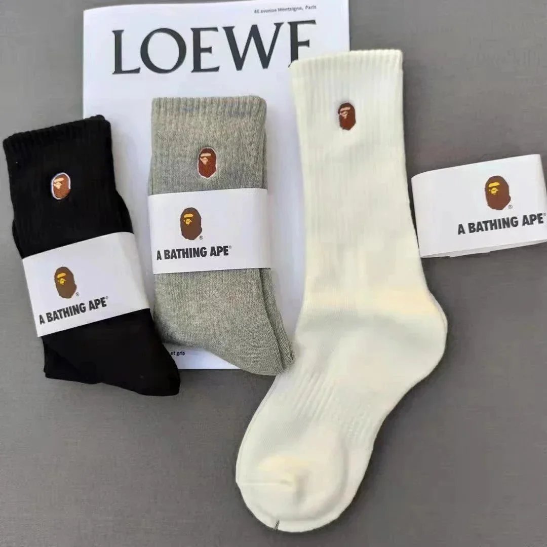 Nike Socks Mid-calf — Bape knee-high socks (3 pairs)