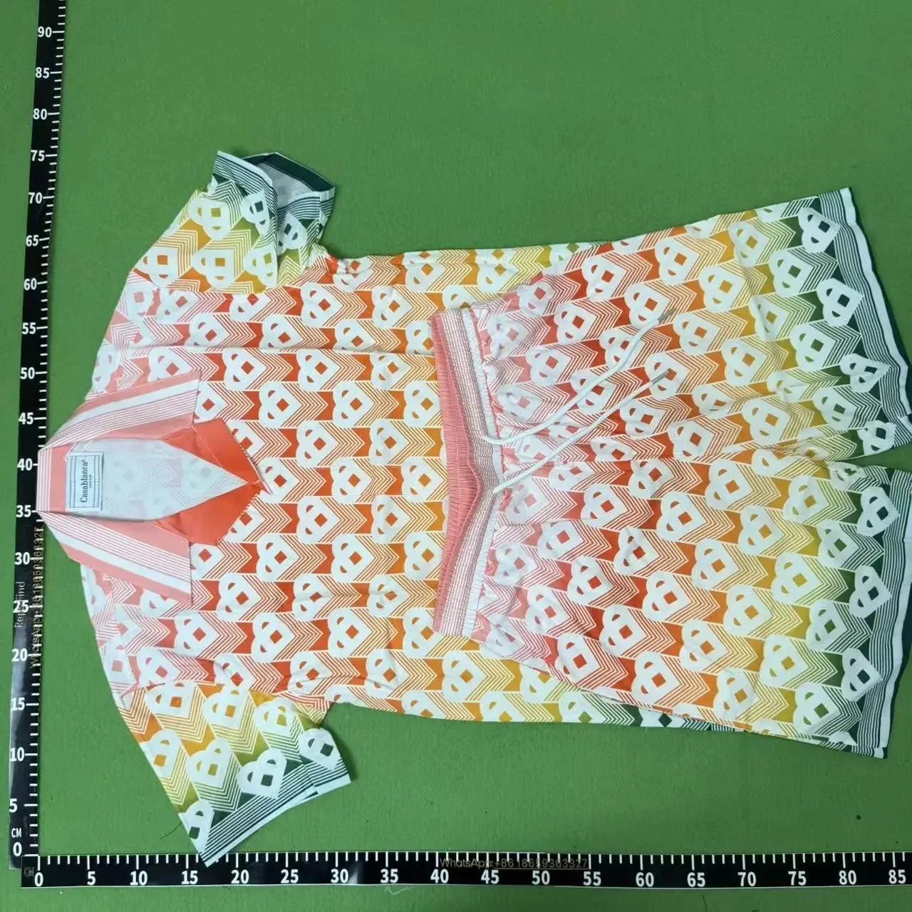 Casablanca Matching Sets Short-Sleeve Printed Shirt and Shorts Set — Q268+K76