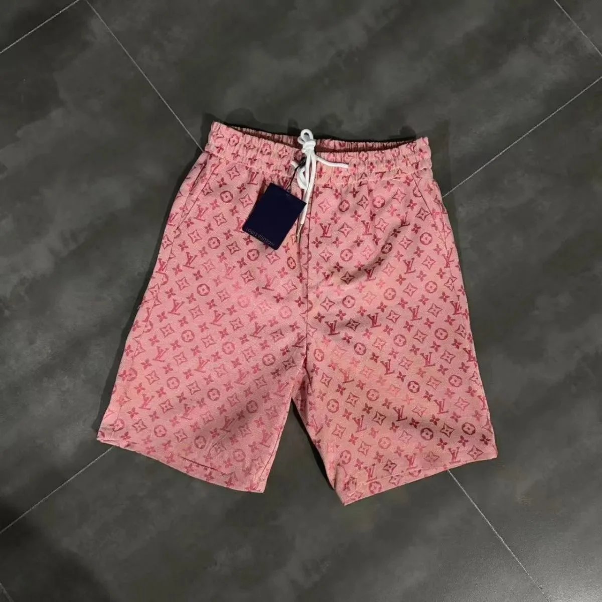 Prada Shorts Nylon Drawstring with Triangle Logo Plaque — 40
