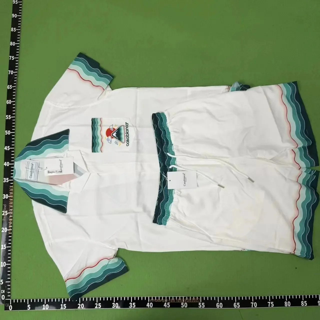 Casablanca Matching Sets Short-Sleeve Printed Shirt and Shorts Set — Set Q329