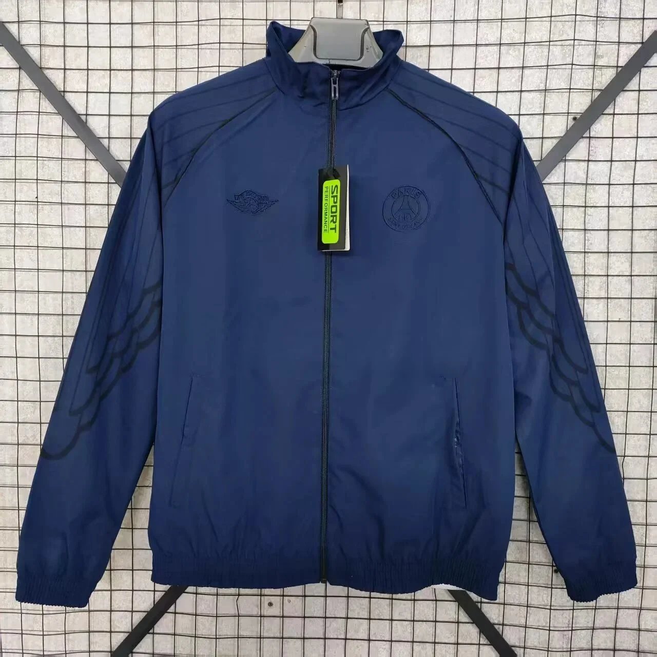 Unbranded Jackets Football crest zip-up windbreaker jacket — 2526 Paris