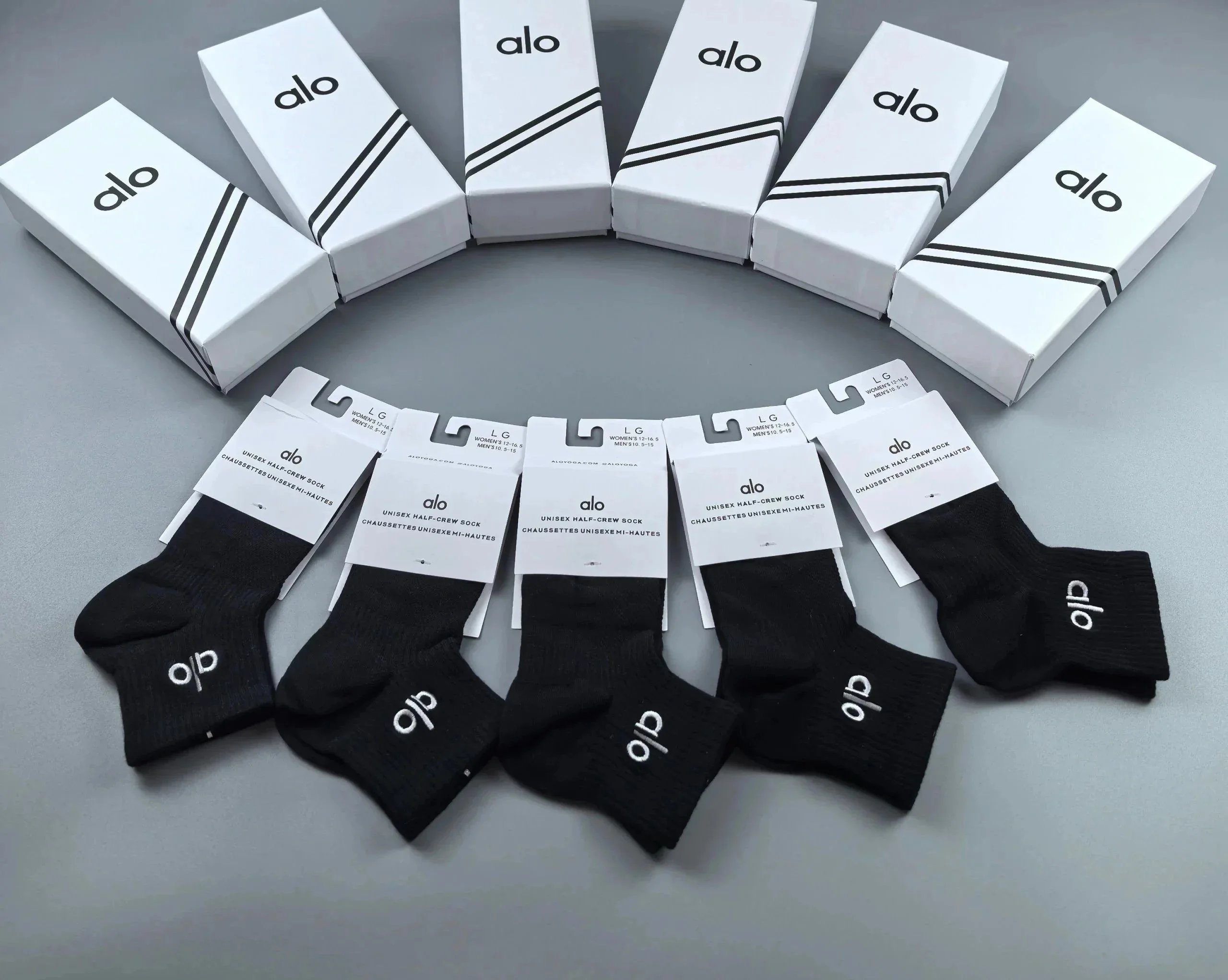 Nike Socks Mid-calf — Alo mid-calf socks (5 black)