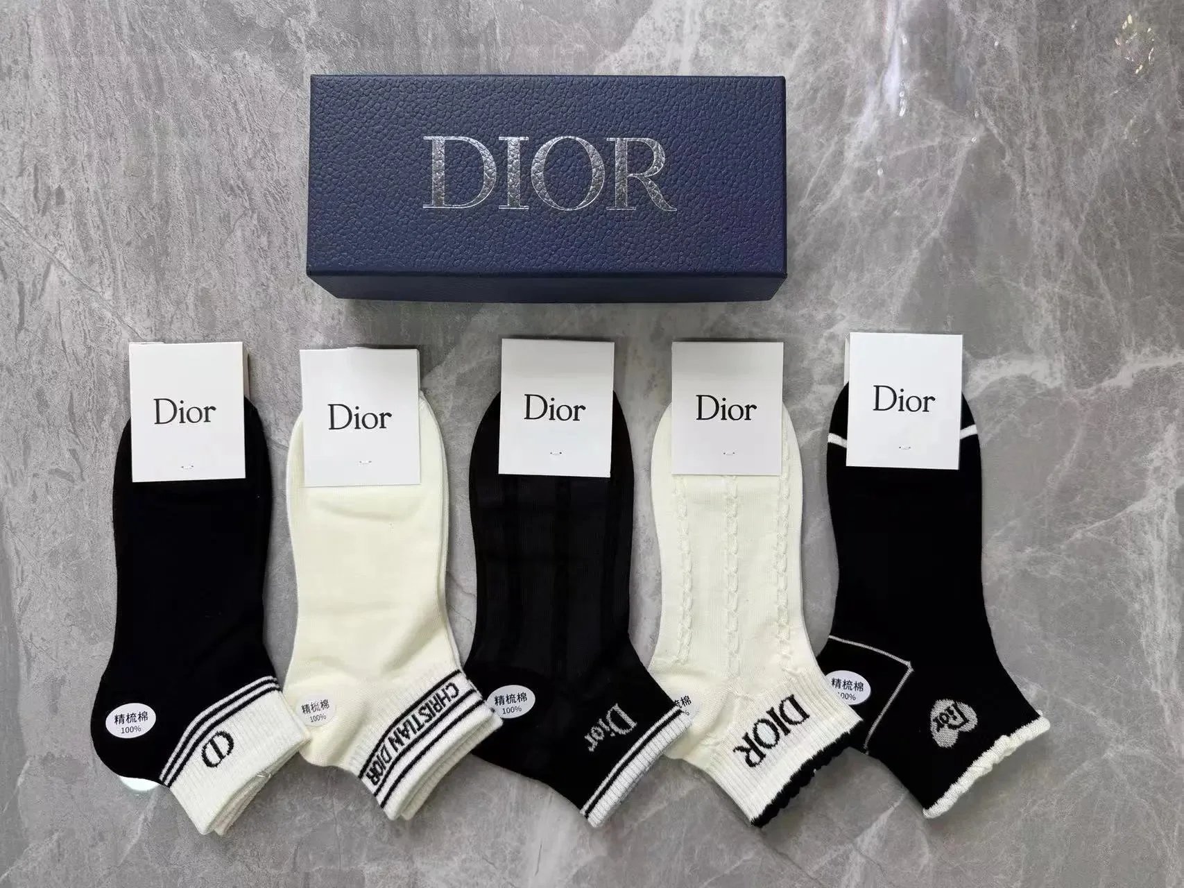 Nike Socks Mid-calf — Dior socks (5 pairs)