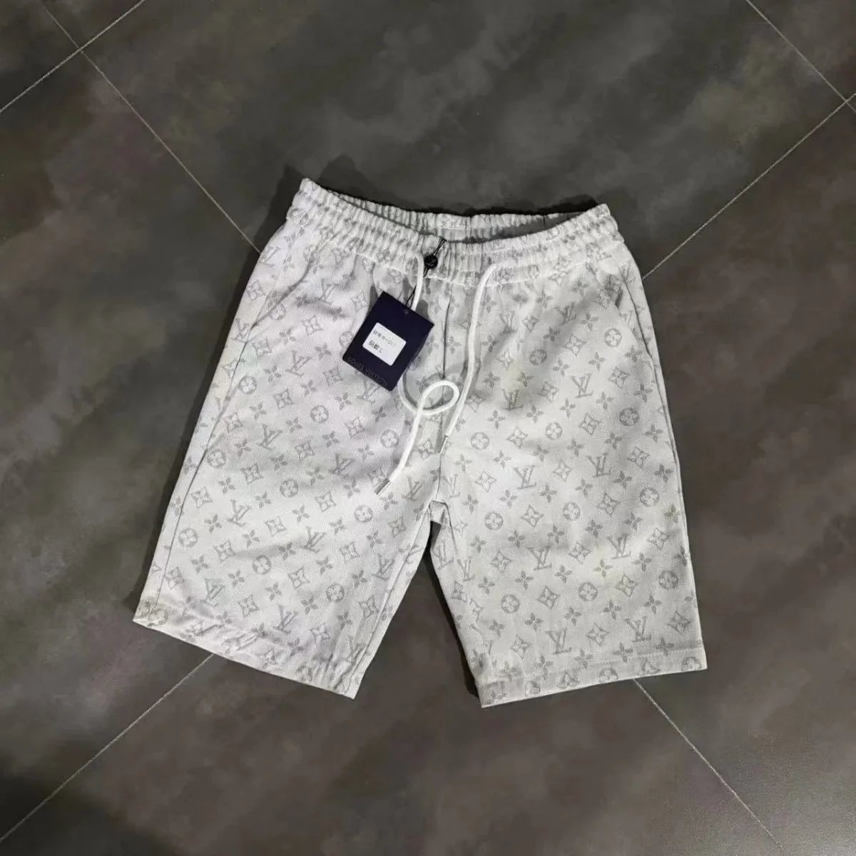 Prada Shorts Nylon Drawstring with Triangle Logo Plaque — 37