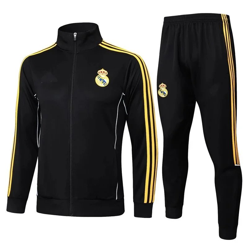 Adidas Tracksuits FC Bayern Munich Football Track Suit — Real Madrid black retro edition