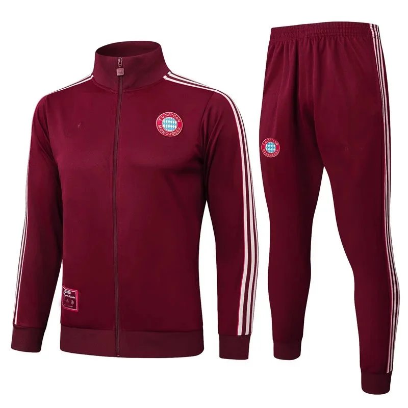 Adidas Tracksuits FC Bayern Munich Football Track Suit — Bayern deep garnet red