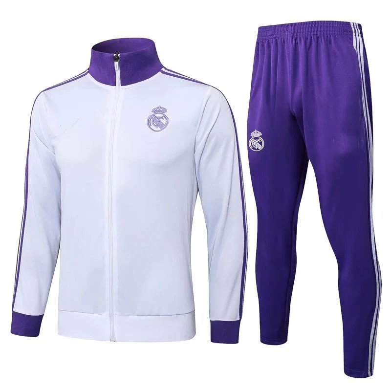Adidas Tracksuits FC Bayern Munich Football Track Suit — Real Madrid white