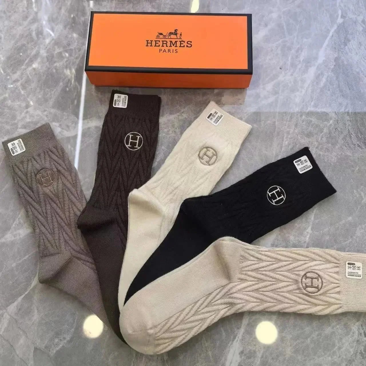Nike Socks Mid-calf — Hermes stockings (5 pairs)