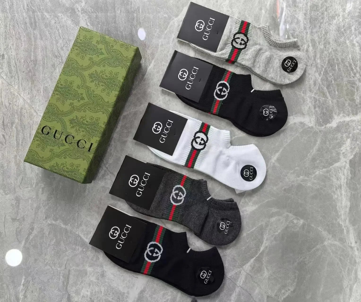 Nike Socks Mid-calf — Gucci boat socks (5 pairs)