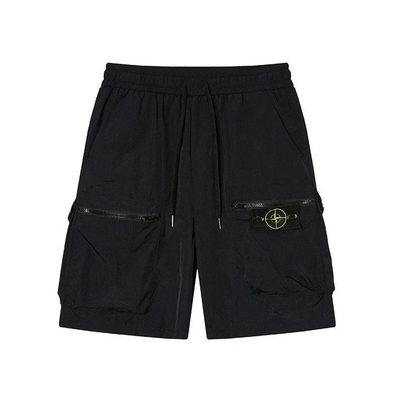 Prada Shorts Nylon Drawstring with Triangle Logo Plaque — 29
