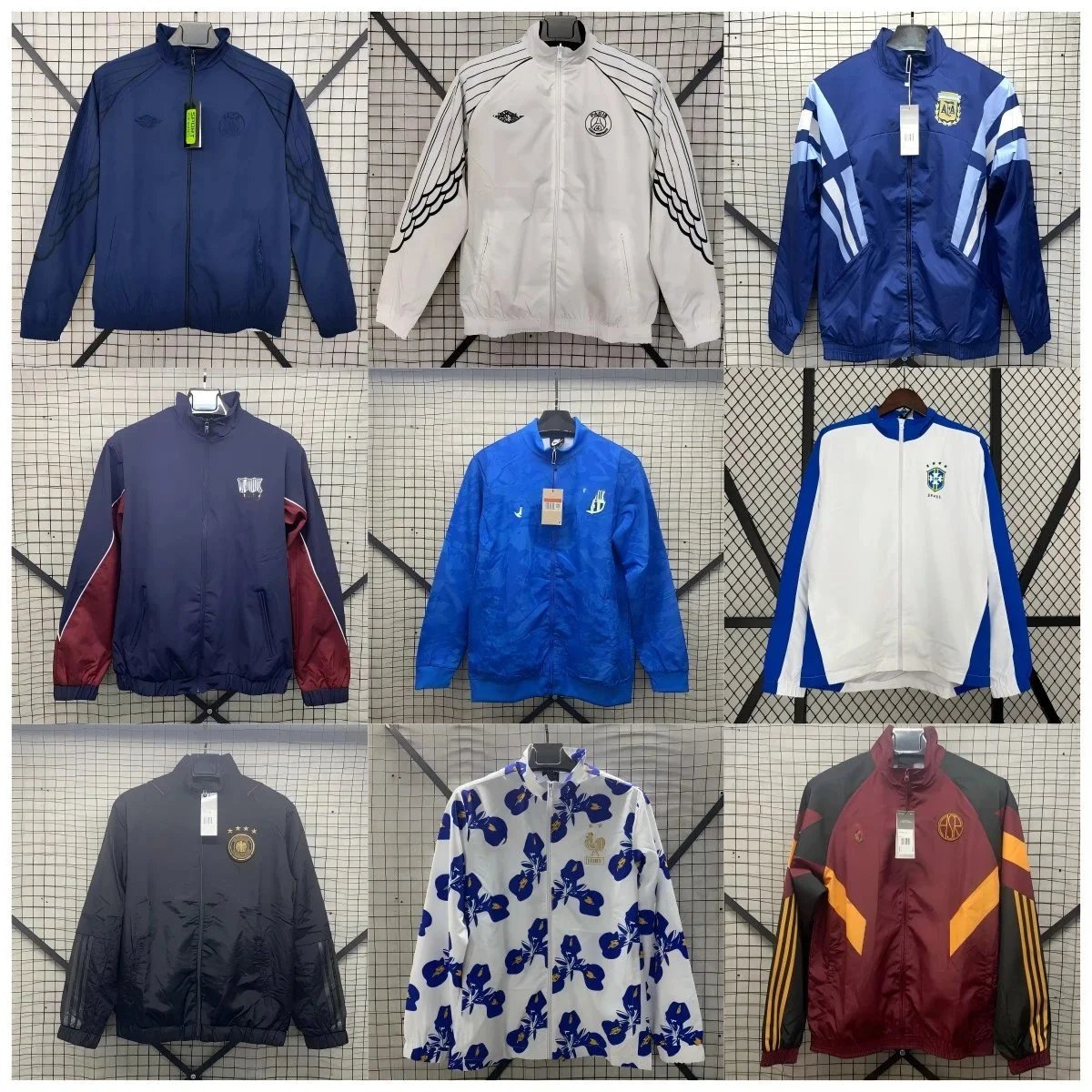 Unbranded Jackets Football crest zip-up windbreaker jacket image 1