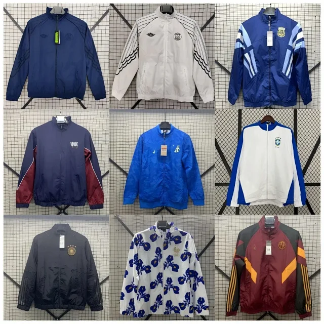 Unbranded Jackets Football crest zip-up windbreaker jacket product detail image 1