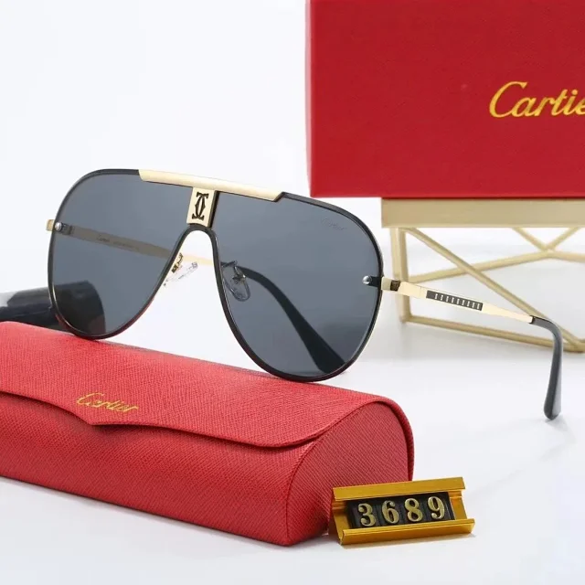 Cartier Eyewear Aviator sunglasses with double bridge product detail image 12