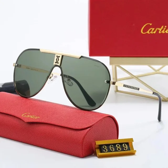 Cartier Eyewear Aviator sunglasses with double bridge product detail image 13