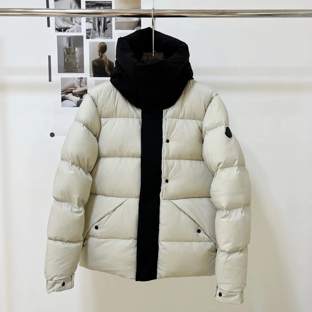 Moncler Down Jackets Quilted knit-sleeve puffer jacket — 20