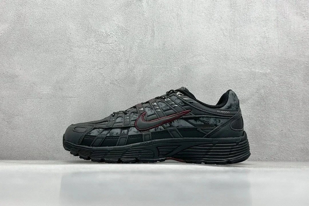 P60 Pure Black Dark Red Hook