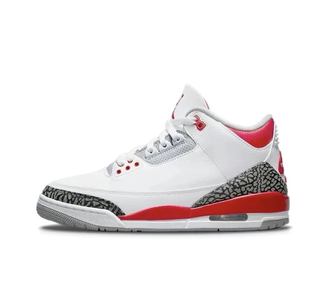 AJ3 White Red
