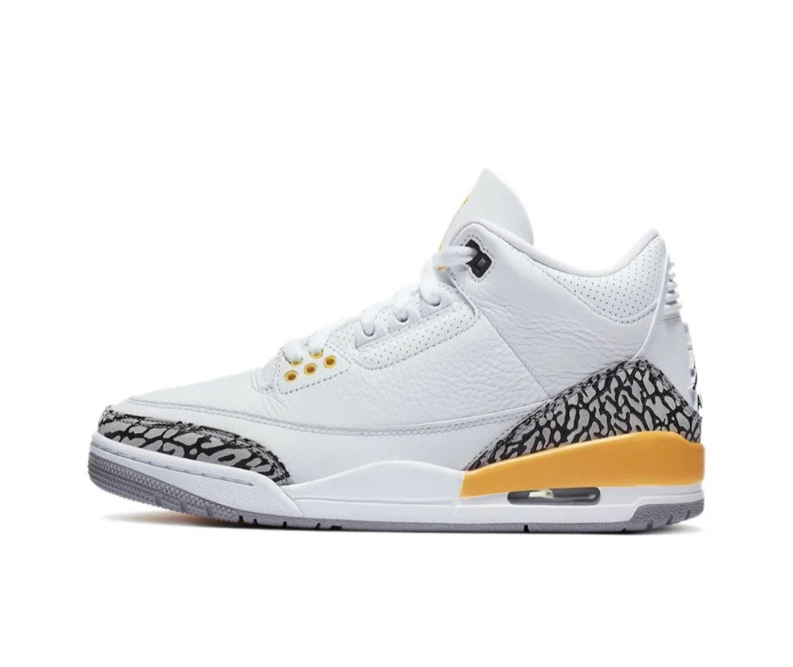 AJ3 White Yellow