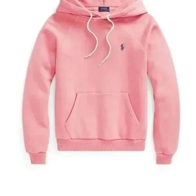 Hoodie Pink with White Drawstring