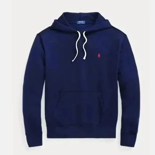 Hoodie Navy with White Drawstring
