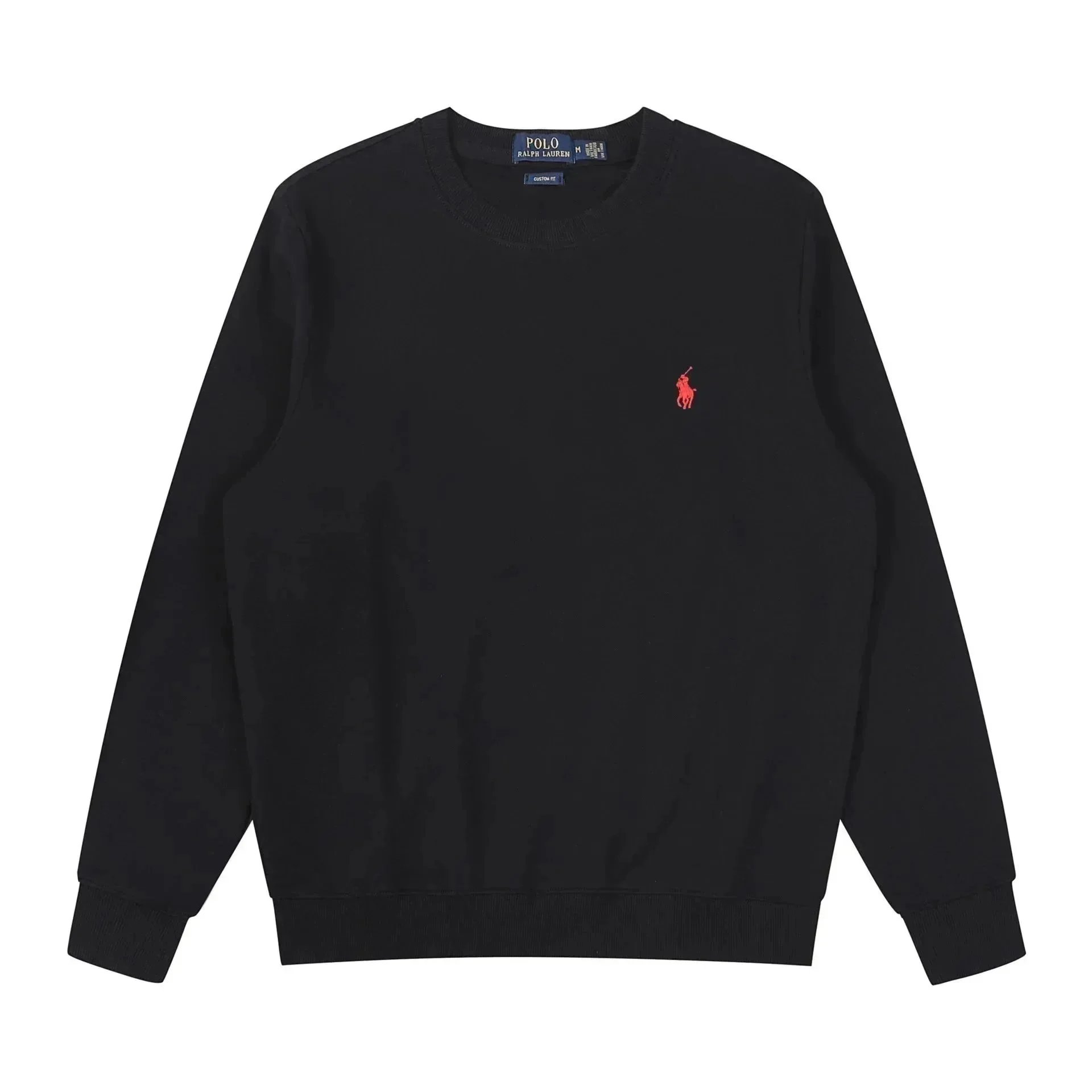 Crewneck Black with Red Logo