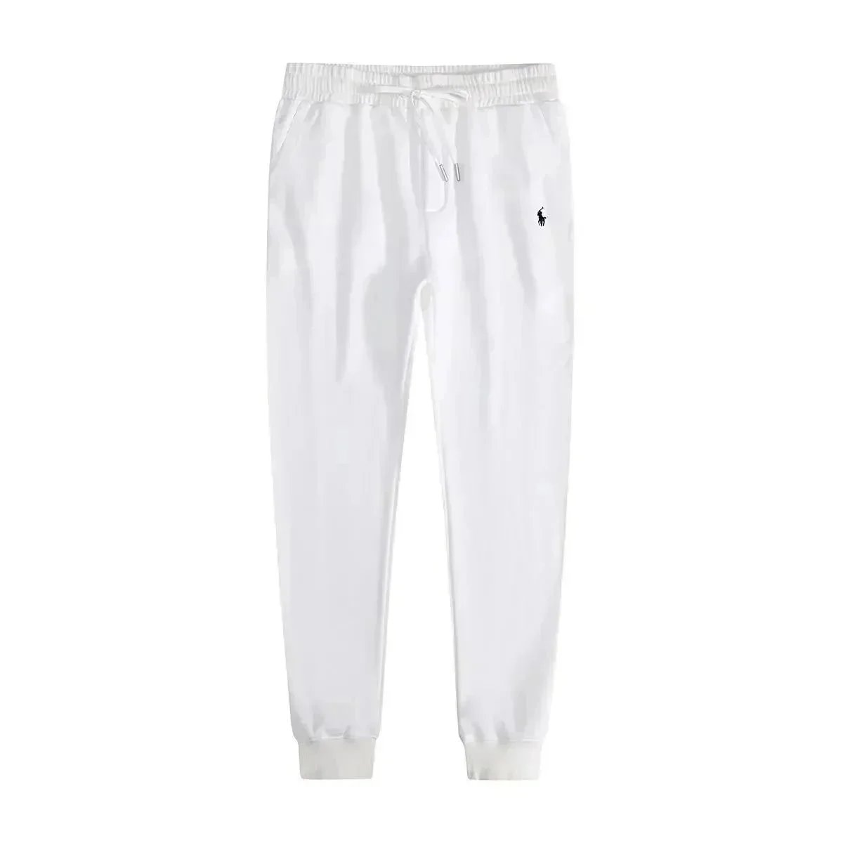 Sweatpants White with Black Logo