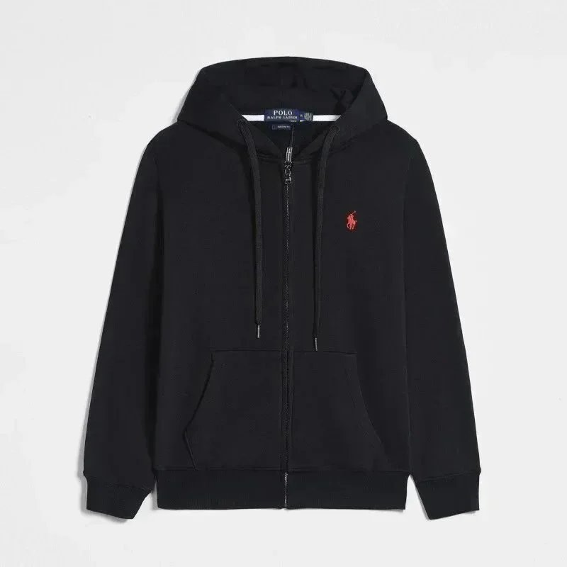 Zip-Up Black with Red Logo
