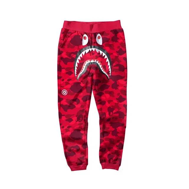 A BATHING APE Trousers Shark camouflage jogger product detail image 18