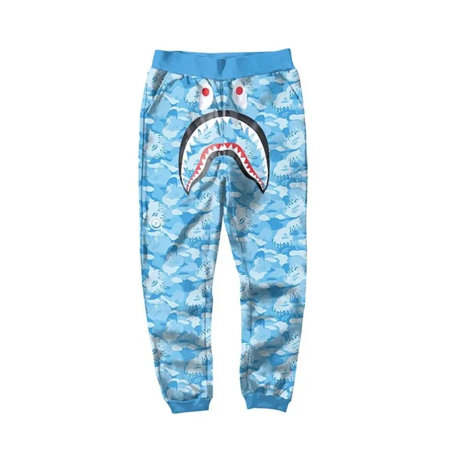 A BATHING APE Trousers Shark camouflage jogger product detail image 37