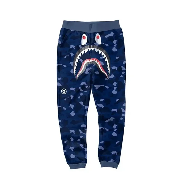 A BATHING APE Trousers Shark camouflage jogger product detail image 7