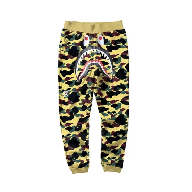 A BATHING APE Trousers Shark camouflage jogger product detail image 24