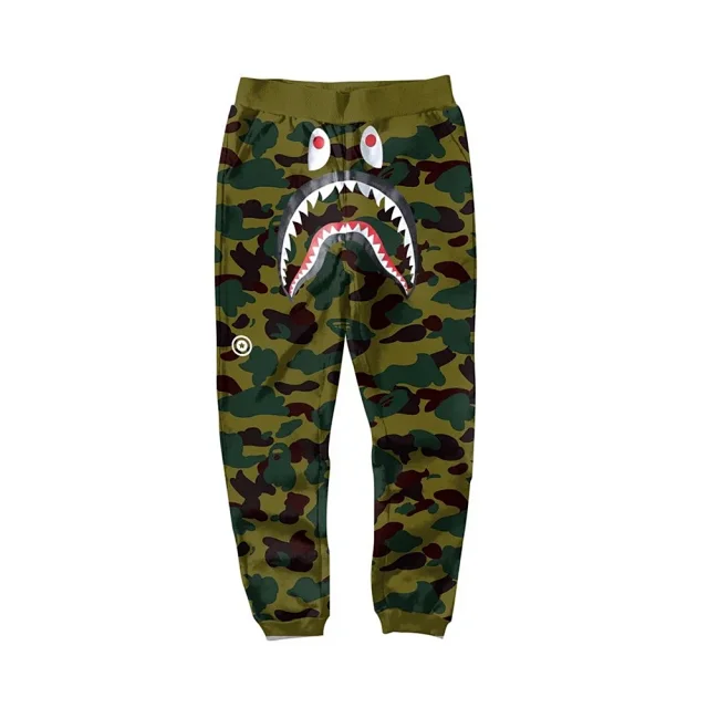 A BATHING APE Trousers Shark camouflage jogger product detail image 29