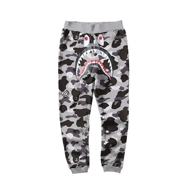 A BATHING APE Trousers Shark camouflage jogger product detail image 31