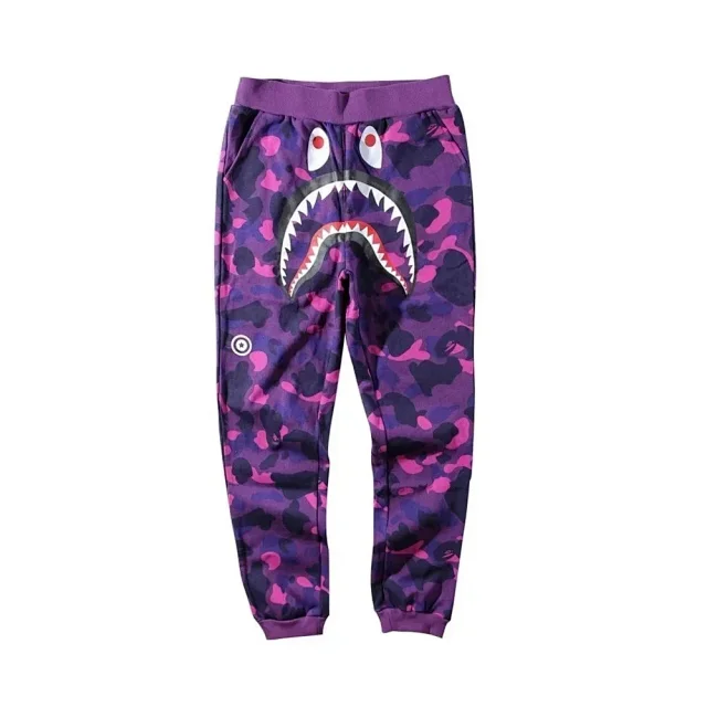 A BATHING APE Trousers Shark camouflage jogger product detail image 2