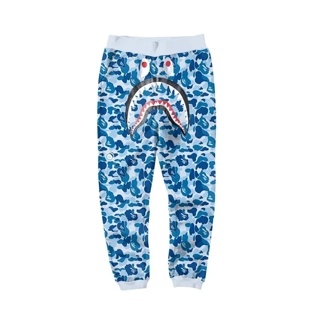 A BATHING APE Trousers Shark camouflage jogger product detail image 15
