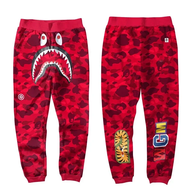 A BATHING APE Trousers Shark camouflage jogger product detail image 20